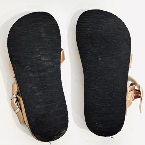 Cliffs by White Mountain Sandals Rose Gold Corkbed Toe Loop Buckle Women Size 8M - Picture 8 of 8